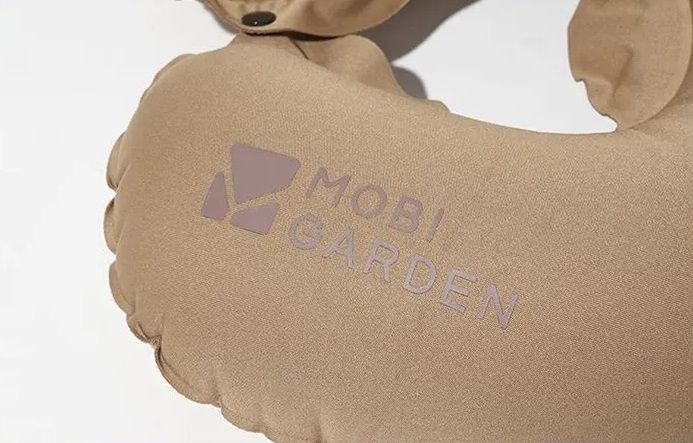 Подушка подголовник с насосом Mobi Garden NX22663028 sand 6941870590489  фото