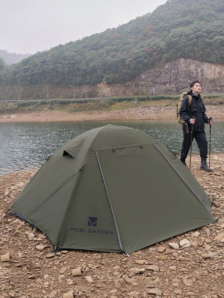 Намет Mobi Garden Qr tent II 68D polyester (2-місний) NX22561010 dark green 6941870595583 фото