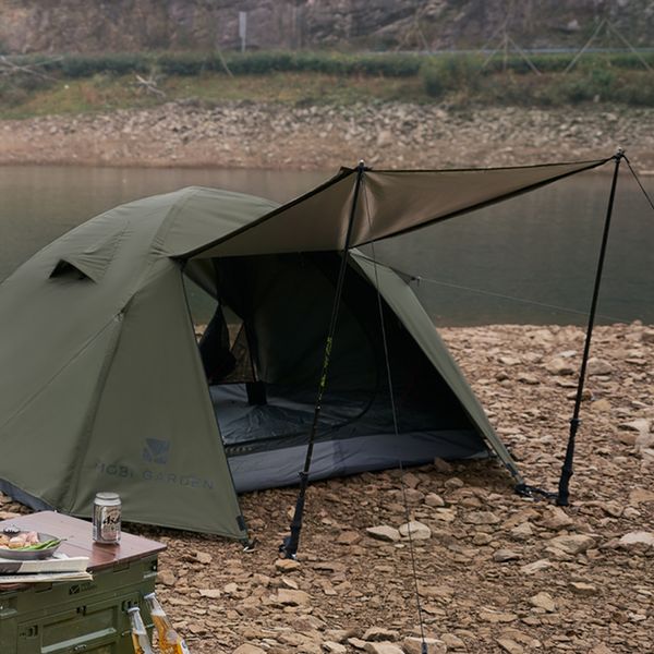 Намет Mobi Garden Qr tent II 68D polyester (2-місний) NX22561010 dark green 6941870595583 фото