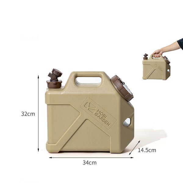 Каністра для води Mobi Garden MZ 10л NX22674001 khaki 6926767322466 фото