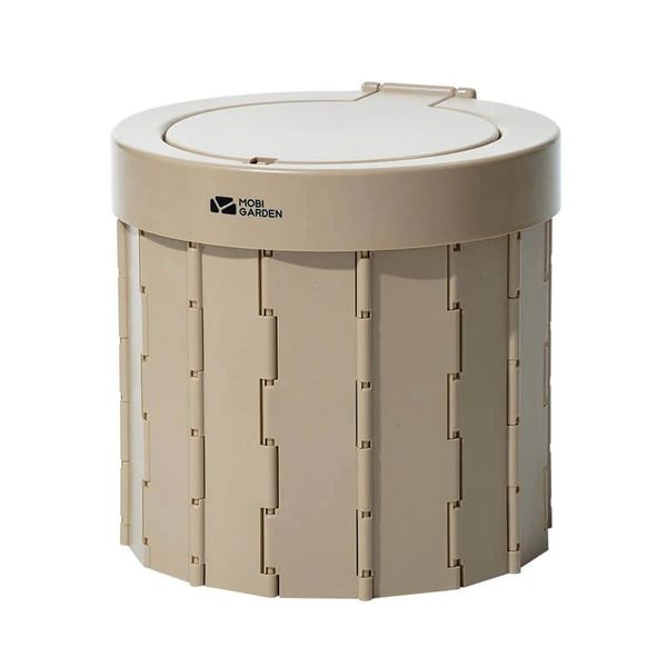 Відро-туалет складане Mobi Garden Closestool round NX22671043 khaki 6926767322374 фото