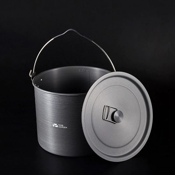 Казанок туристичний Mobi Garden Pot 6.5л NX20666004 grey 6928405319463 фото