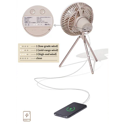 Вентилятор-фонарь на ножках Mobi Garden Fan F2 NX22669002 sand 6926767321605 фото