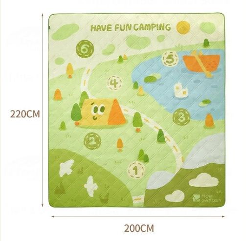 Килимок для пікніка Mobi Garden Fun Picnic 200х220 NX23663024 green 6941870591141 фото