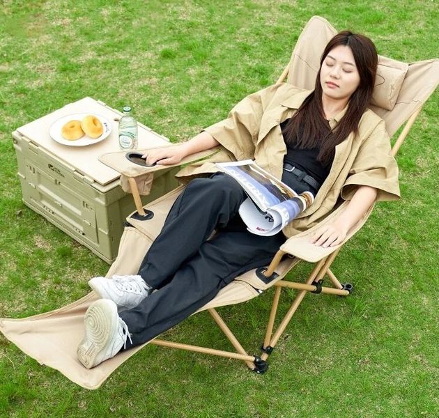 Крісло розкладне Mobi Garden Recliner NX22665036 black 6941870571747 фото