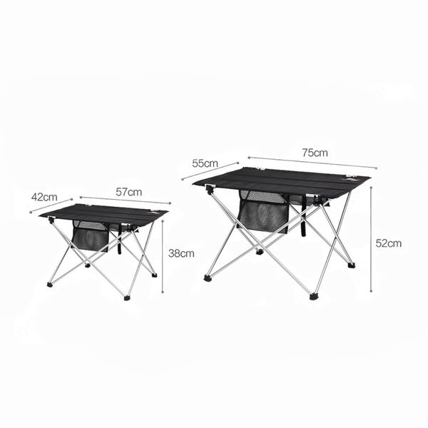 Стіл розкладний Mobi Garden Cloth table L 57х42х38 см NX20665012 black 6928405327635 фото