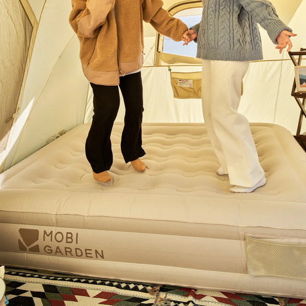 Матрас надувной одноместный Mobi Garden Air single bed 36 см NX22663010 sand 6941870591257 фото