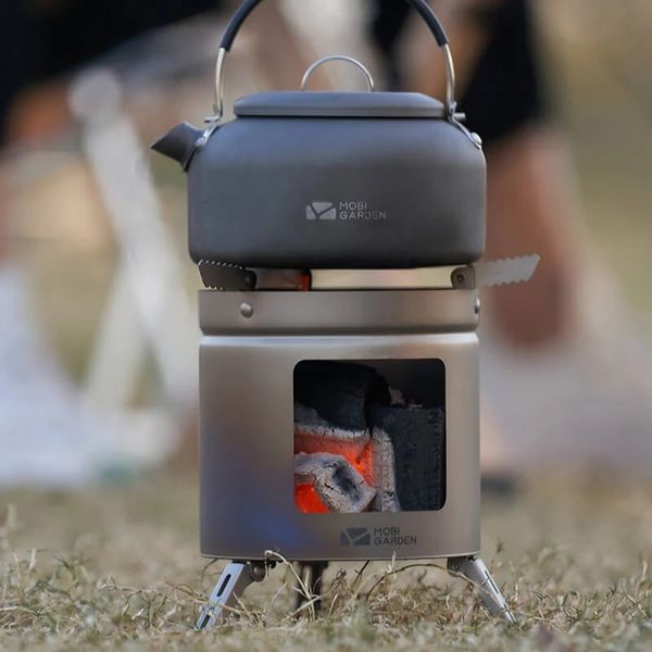 Пічка дров'яна Mobi Garden Wood Stove NX22666020 titanium 6926767312047 фото