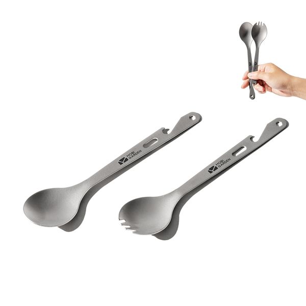 Ложка-виделка Mobi Garden Fork NX21666041 titanium 6926767310289 фото